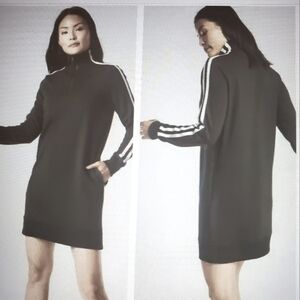 Athleta Circa Track Sweatshirt Dress XS